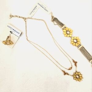 Lucky Brand Spring Jewelry Set -Ring/Necklace/Bracelet Women's NEW